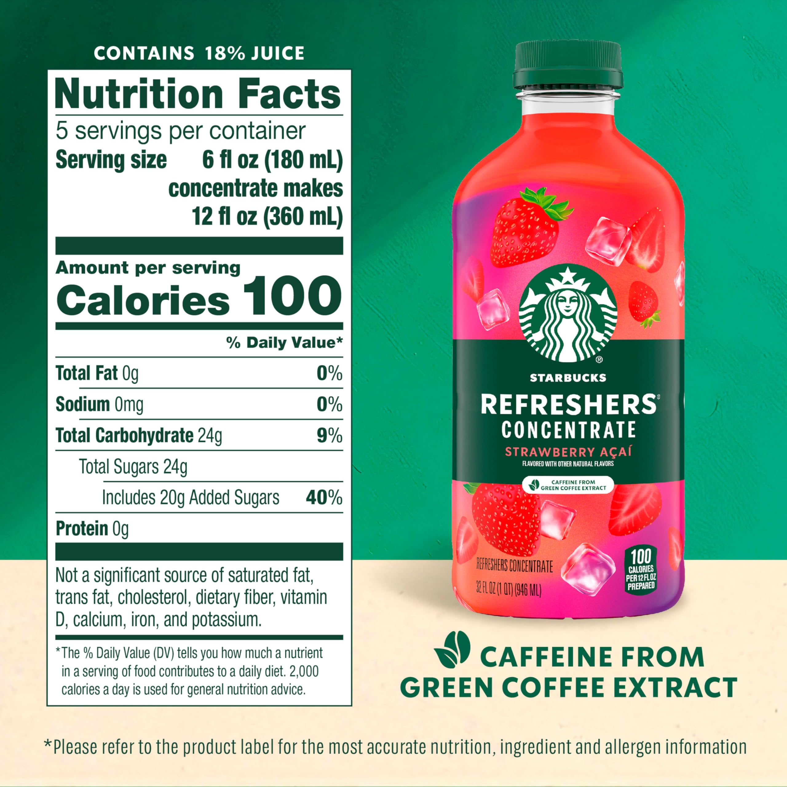 Starbucks Refreshers Strawberry Acai being poured for easy prep