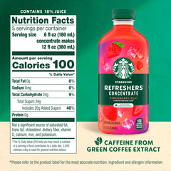 Starbucks Refreshers Strawberry Acai being poured for easy prep