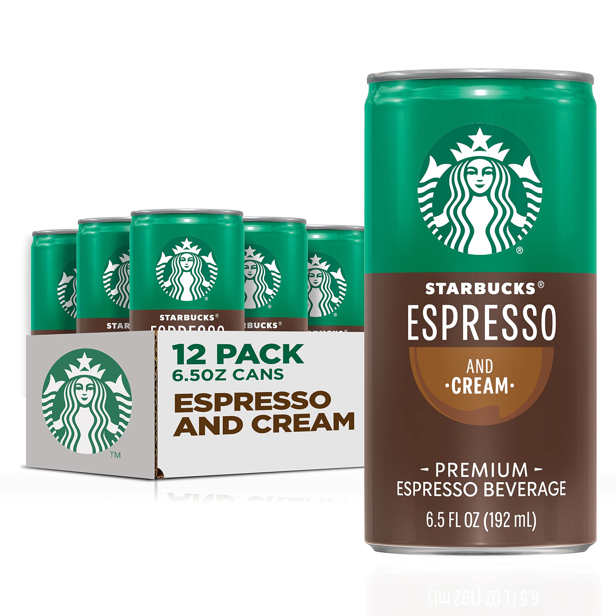 Starbucks Ready-to-Drink espresso and cream can, ideal for a quick morning pick-me-up.