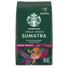 Starbucks Sumatra coffee bag ready for your morning ritual