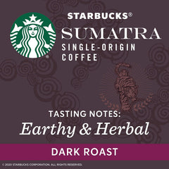 Starbucks Sumatra K-Cup brew pour shows quick, consistent preparation.
