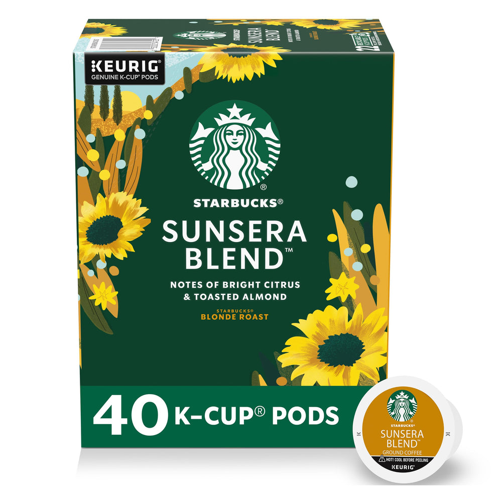 Starbucks Sunsera Blend K-Cup box ready for morning coffee