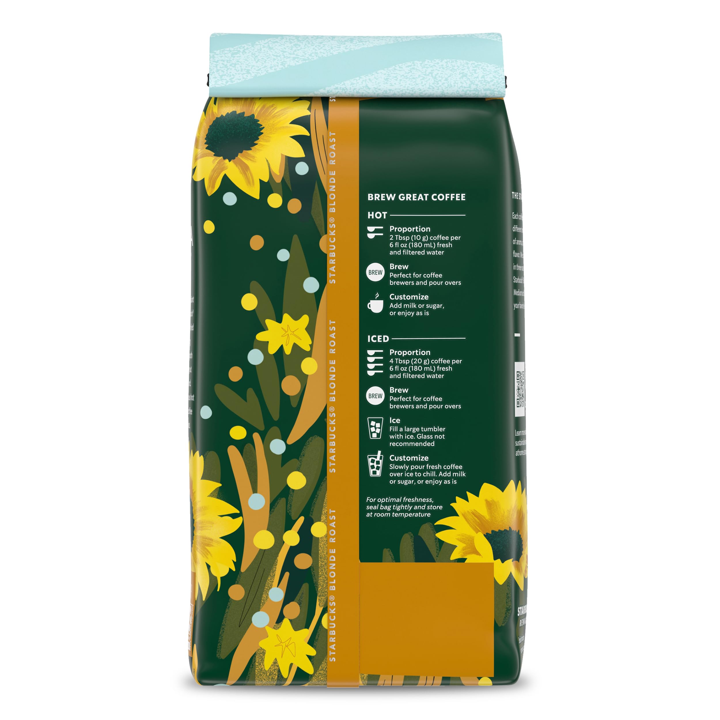 Starbucks Sunsera Blend two-bag packaging for convenient home brewing