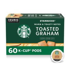Starbucks Toasted Graham K-Cup pods box for quick at-home mornings.