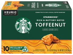Starbucks Toffeenut K-Cup Pods side-by-side for fast morning brews.