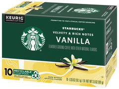 Starbucks Vanilla aroma closeup emphasizes inviting scent for a cozy morning
