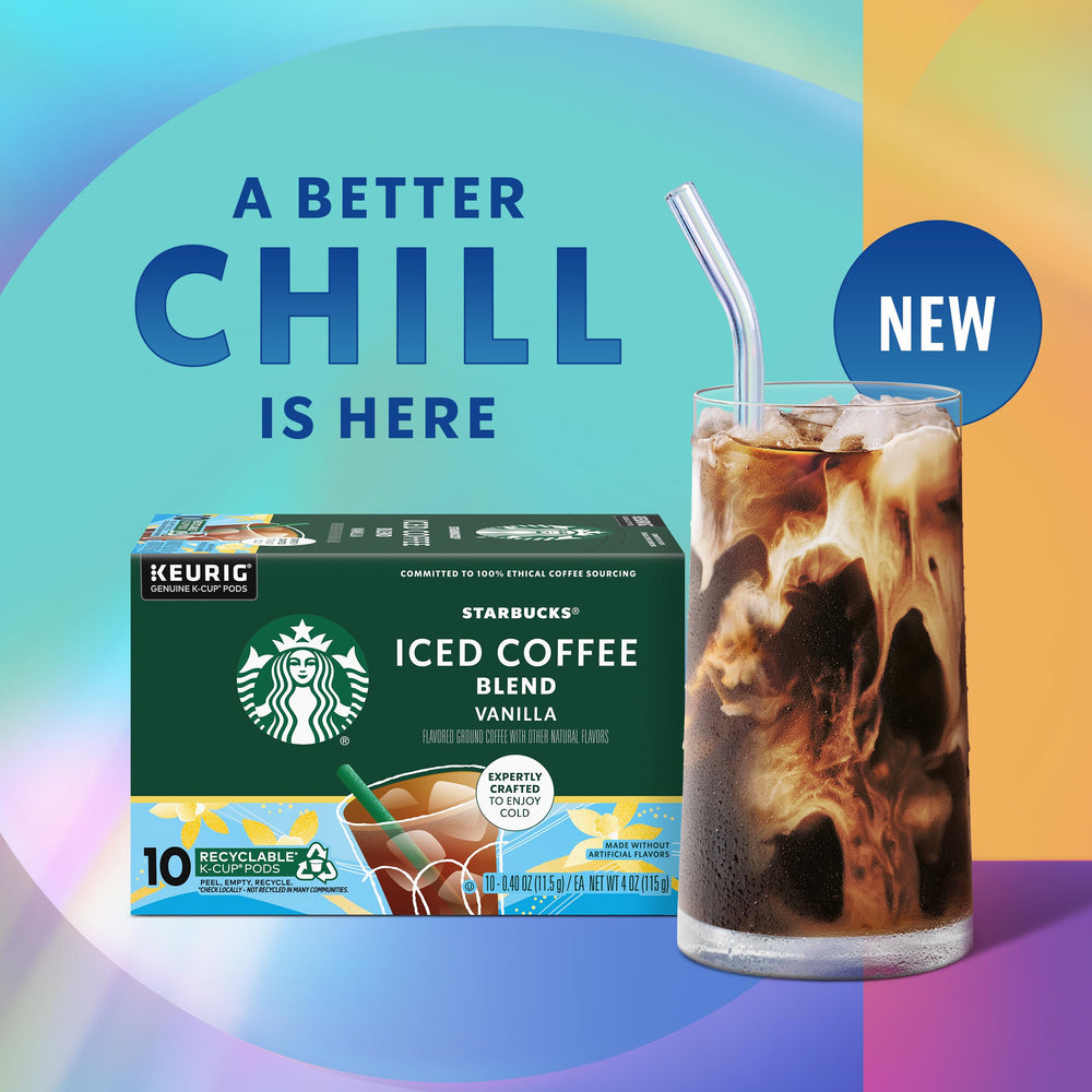 Vanilla swirl appearance inviting a café-style iced beverage.