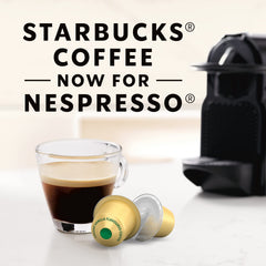 Starbucks vanilla flavored coffee pod brew shot for a quick, flavorful espresso.