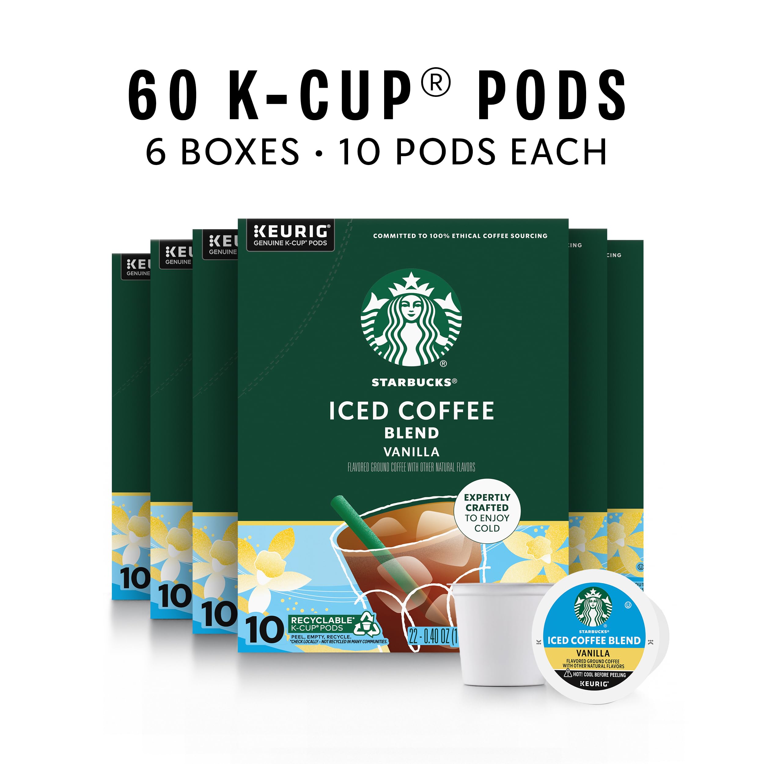 Starbucks Vanilla Iced Coffee aroma highlight, ideal for a smooth cold brew.
