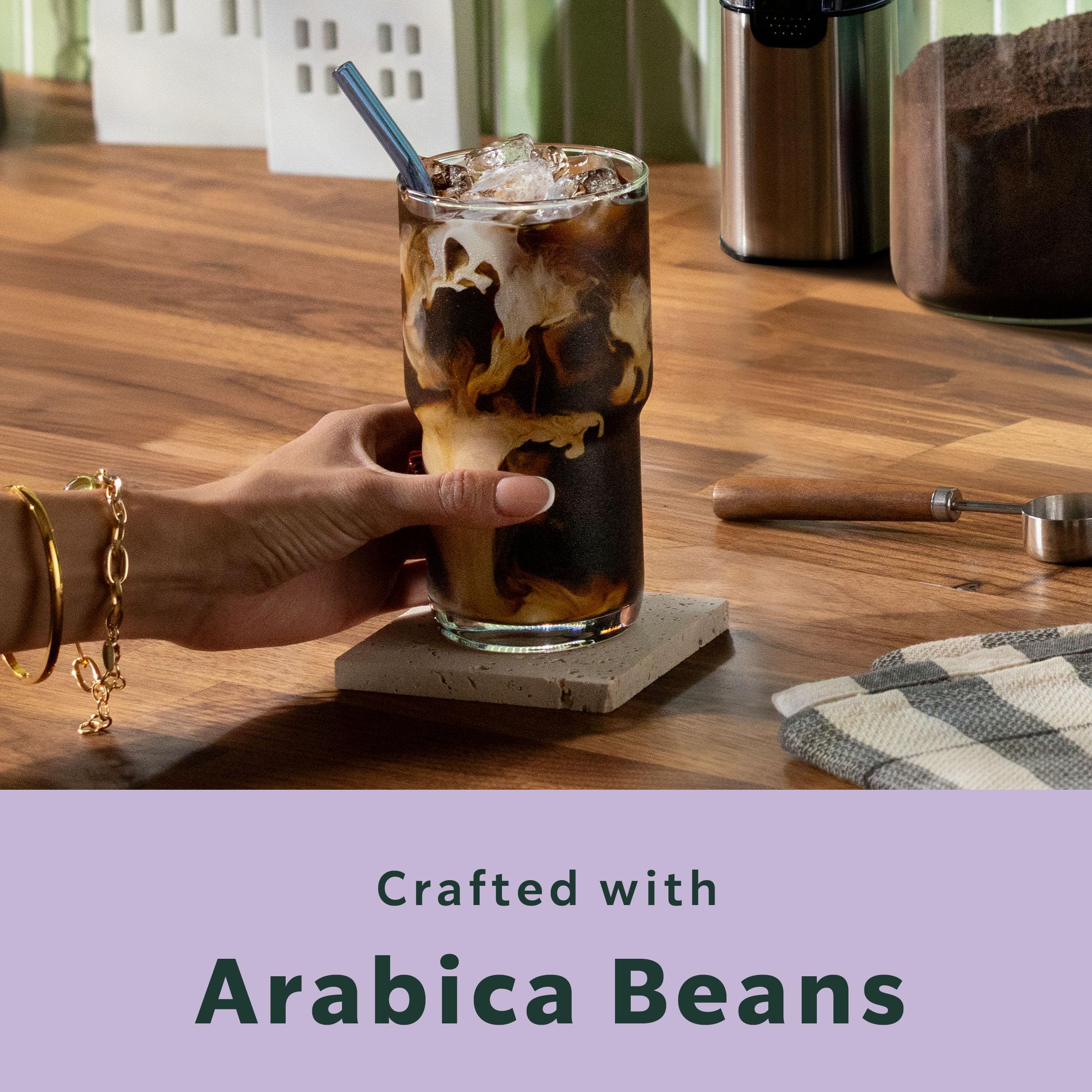 Creamer pairing options boost flavor without overpowering Vanilla Lavender.