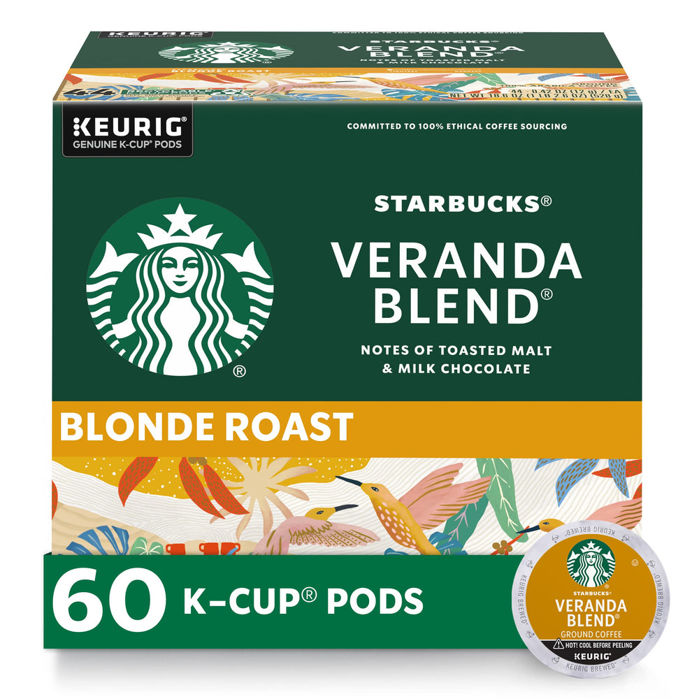 Starbucks Veranda Blend K-Cup pod pour enables smooth, light-bodied coffee.