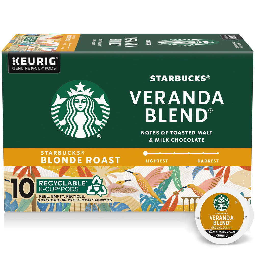 Starbucks Veranda Blonde Roast pack-shot showing smooth daily coffee.