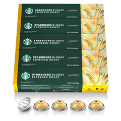 Starbuckss by Nespresso Vertuo Blonde Roast box of capsules for home brewing