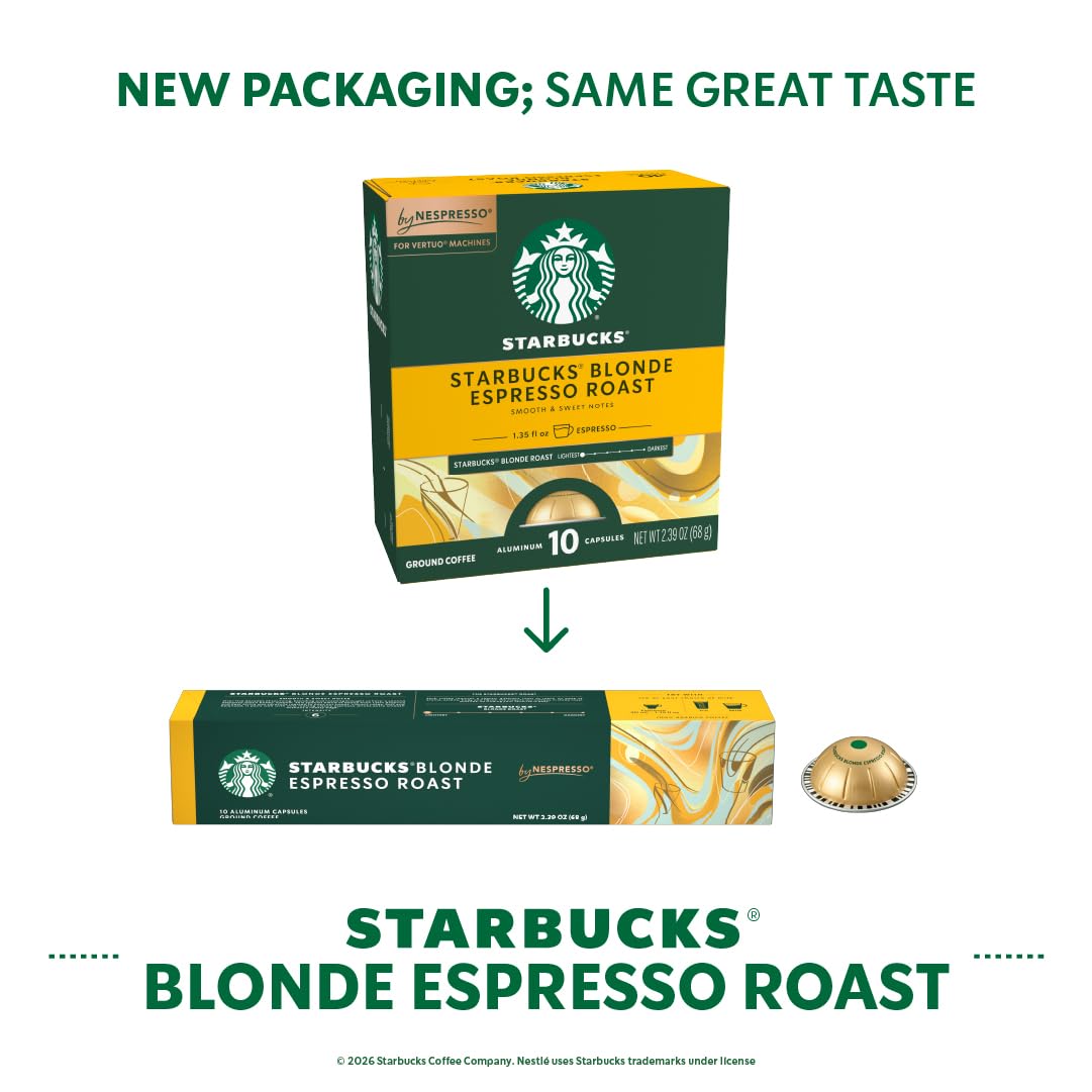 Starbucks by Nespresso Vertuo Blonde Roast espresso cup ready to enjoy