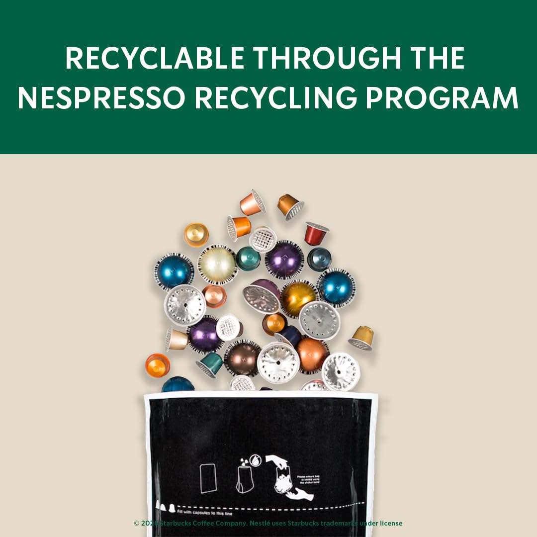 Starbucks Vertuo aluminum capsules—fully recyclable through Nespresso program