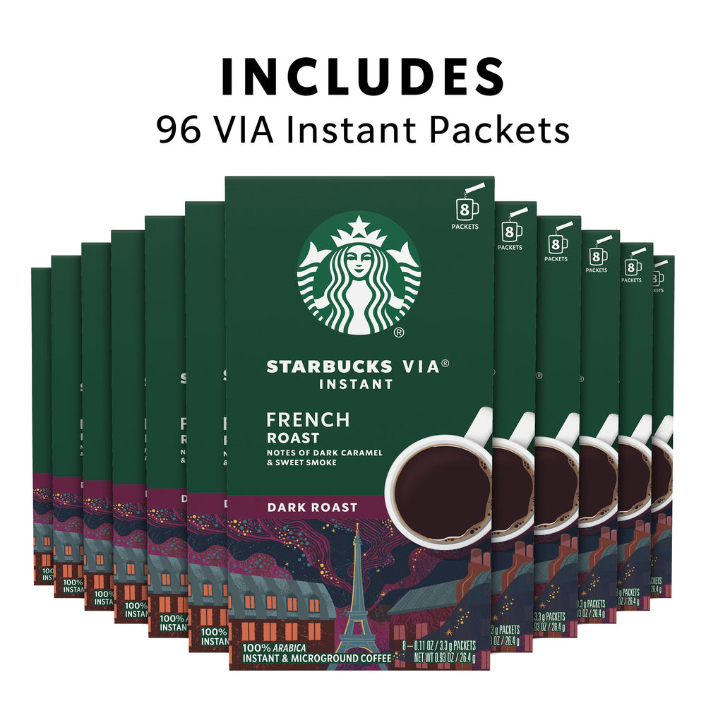 Starbucks VIA instant coffee packets individually wrapped for freshness and on-the-go use