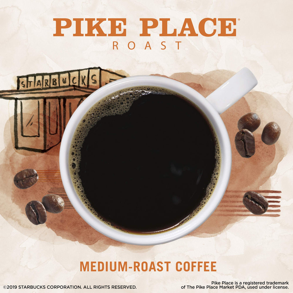 Starbucks VIA Pike Place Roast prepared cup with inviting aroma.