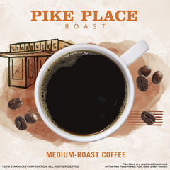 Starbucks VIA Pike Place Roast prepared cup with inviting aroma.