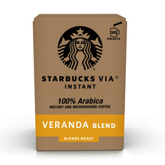 Starbucks VIA Veranda box packets for quick premium coffee