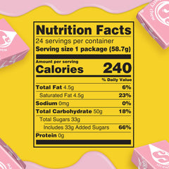 Starburst All Pink fruit chews closeup highlighting strawberry flavor
