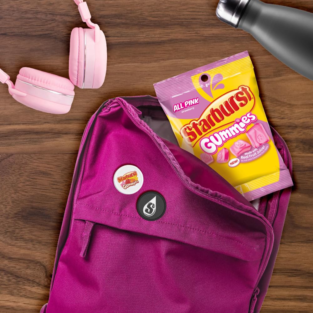 Starburst All Pink Gummies 5-ounce packs easy to share and enjoy.