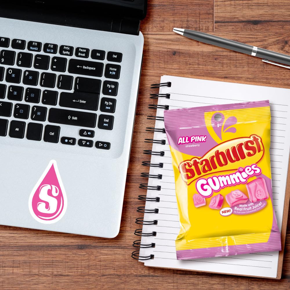 Starburst All Pink Gummies for movie nights with a juicy strawberry bite.