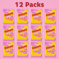 Starburst All Pink Gummies brighten the office desk snack setup.