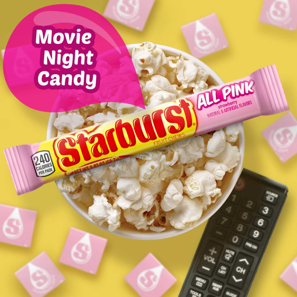 Starburst All Pink office candy bowl ready for sharing