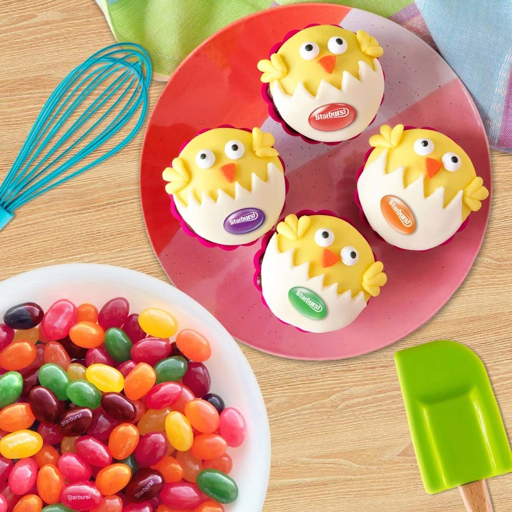 Starburst jelly beans in spring colors for snacking and crafting.