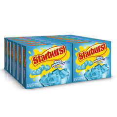 Starburst Gelatin Blue Raspberry box shows a vibrant, kid-friendly dessert option for gatherings