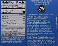 Starburst Gelatin Blue Raspberry pouring action emphasizes quick prep and smooth dissolution