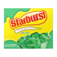 Starburst Gelatin Cherry flavor delivers bold fruit sweetness suitable for desserts.