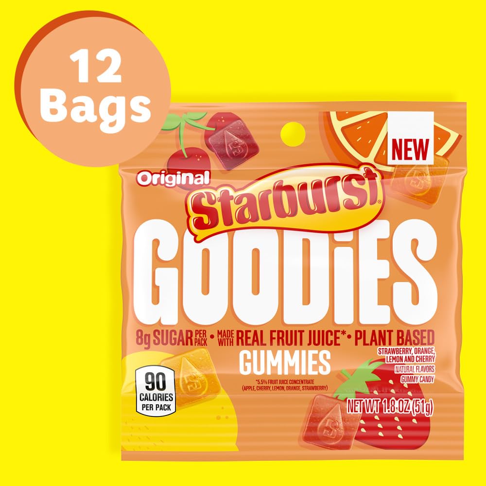 Starburst Goodies on-the-go snack in a bag for busy days.