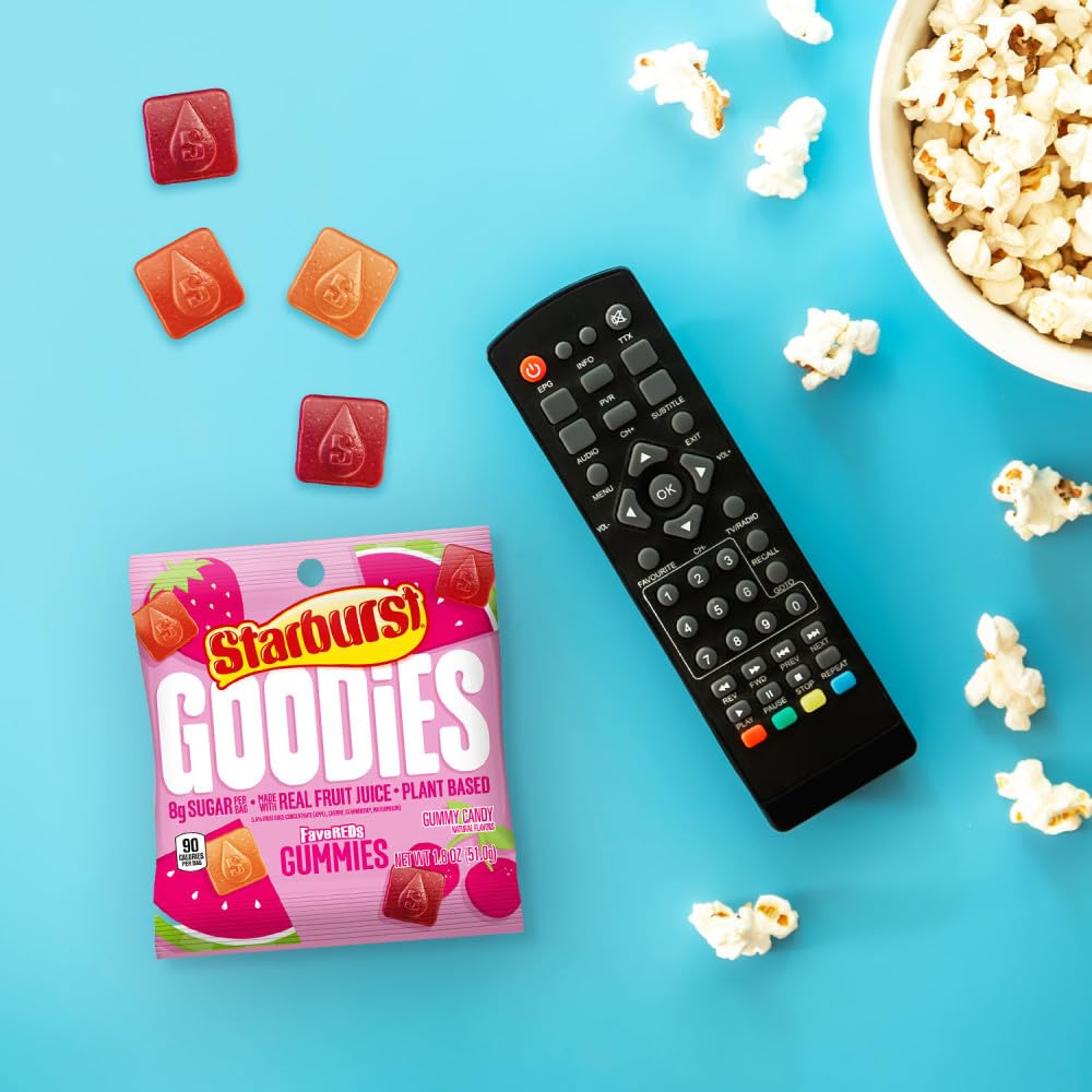 STARBURST GOODIES plant-based candy delivers satisfying sweetness without dairy.