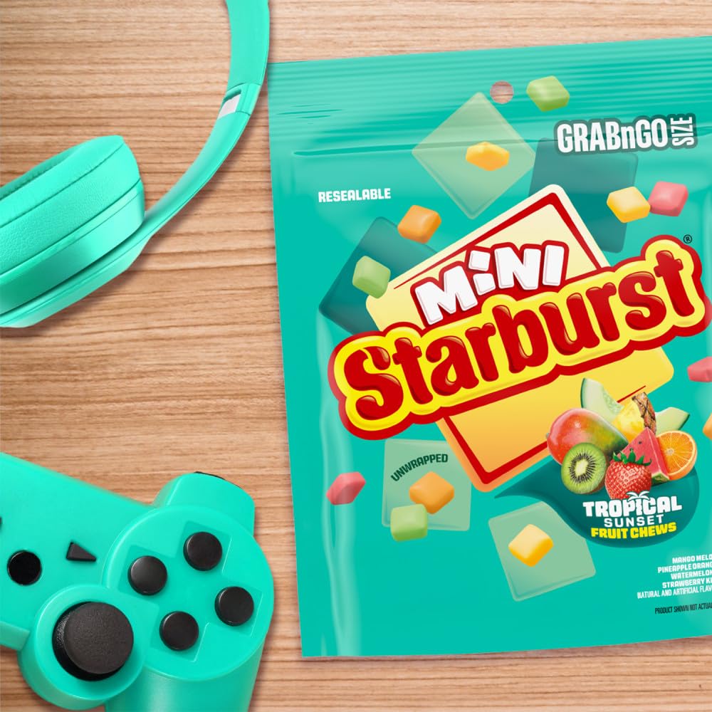Starburst Minis Tropical Sunset lunchbox snack for school or travel.