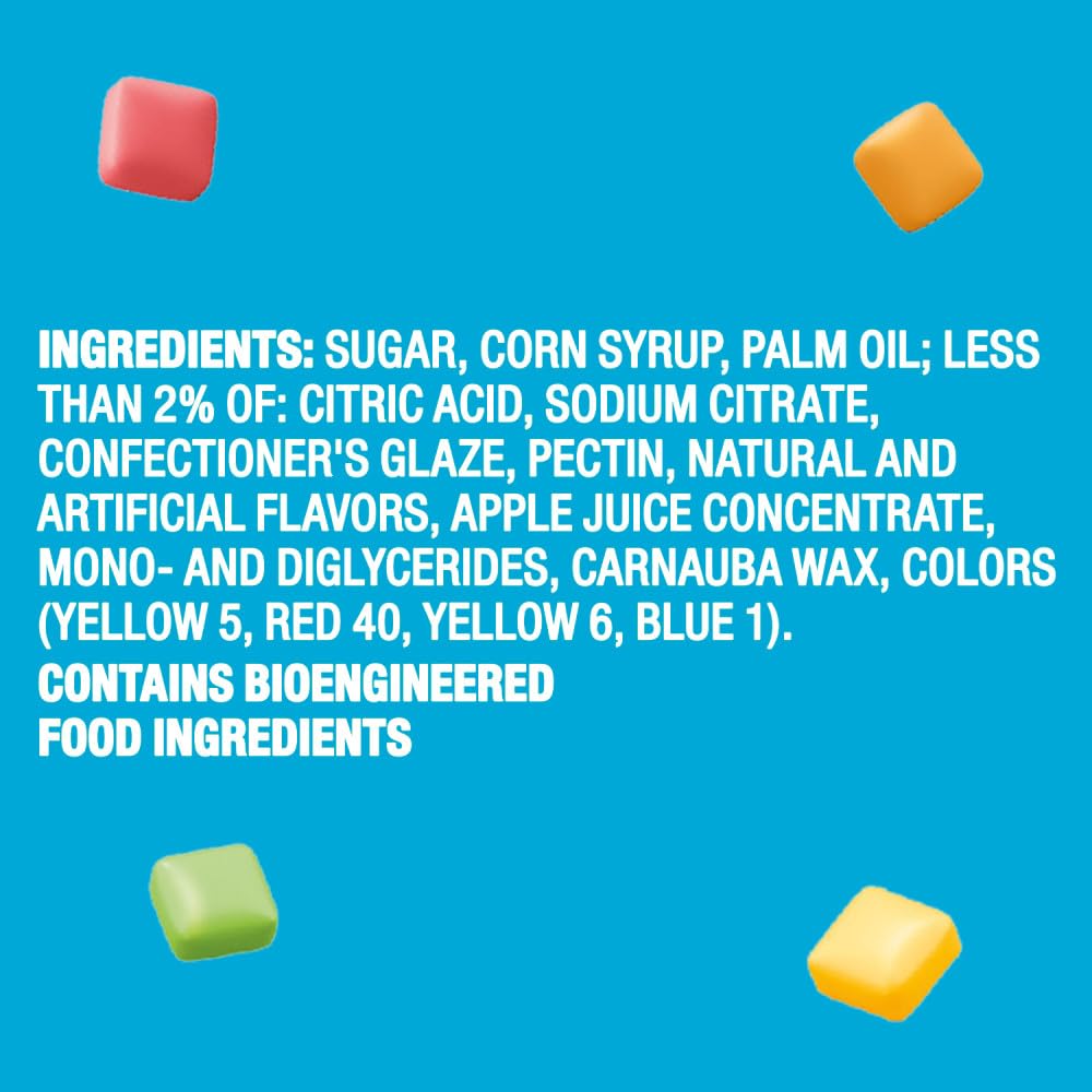 Starburst Minis Tropical Sunset mango-melon closeup highlighting tropical flavors.