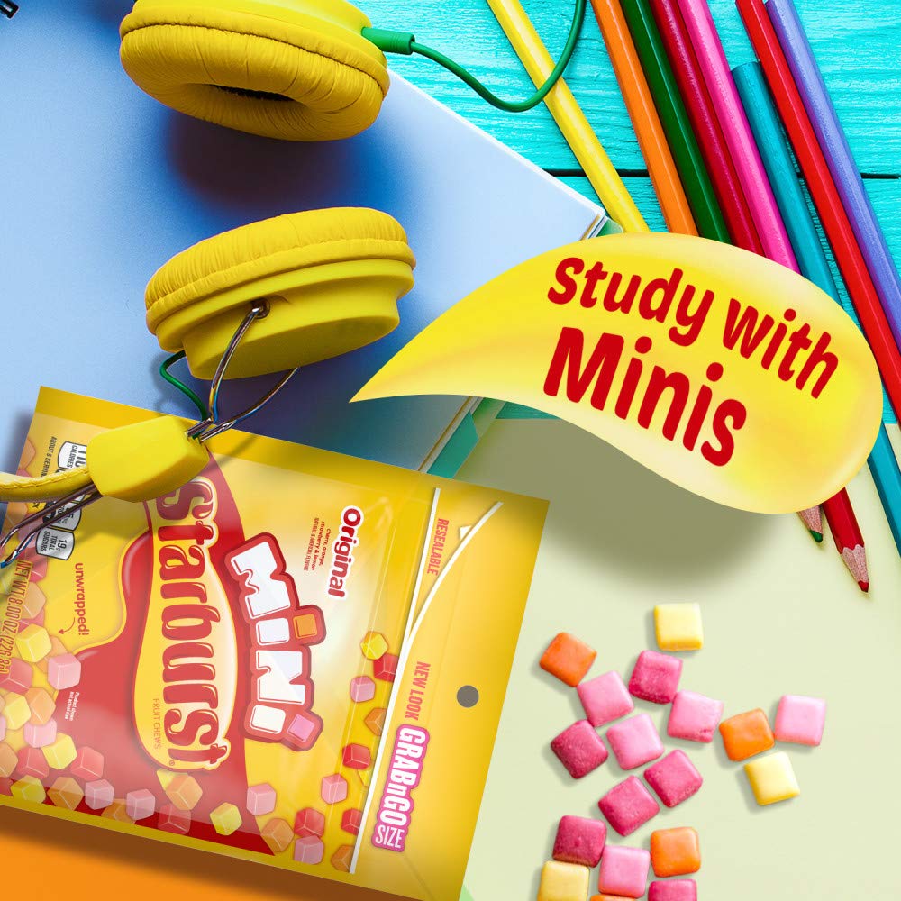 Starburst Original Minis serving ideas for parties and gift bags.