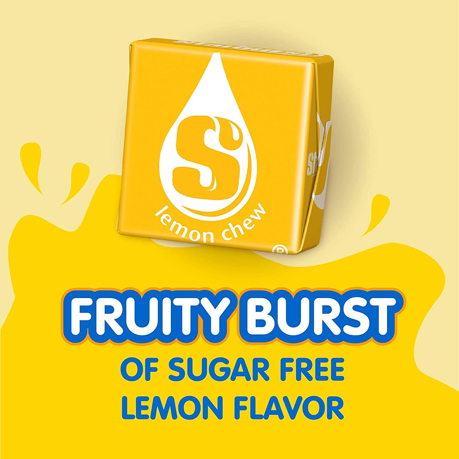 Starburst Singles To Go Lemon packets pouring into water for convenient hydration