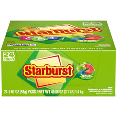 STARBURST Sour Chewy Candy 24-pack front view for shareable office candy bowls.