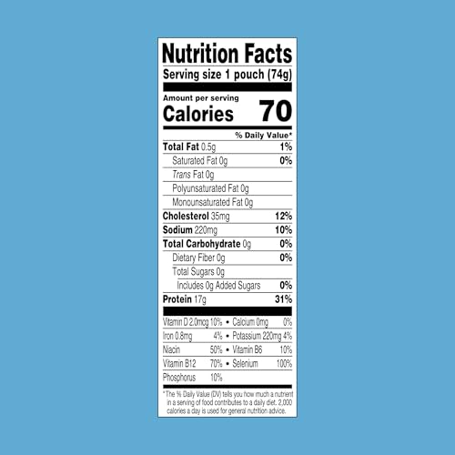 StarKist Tuna in Water pouch contains 70 calories per serving.