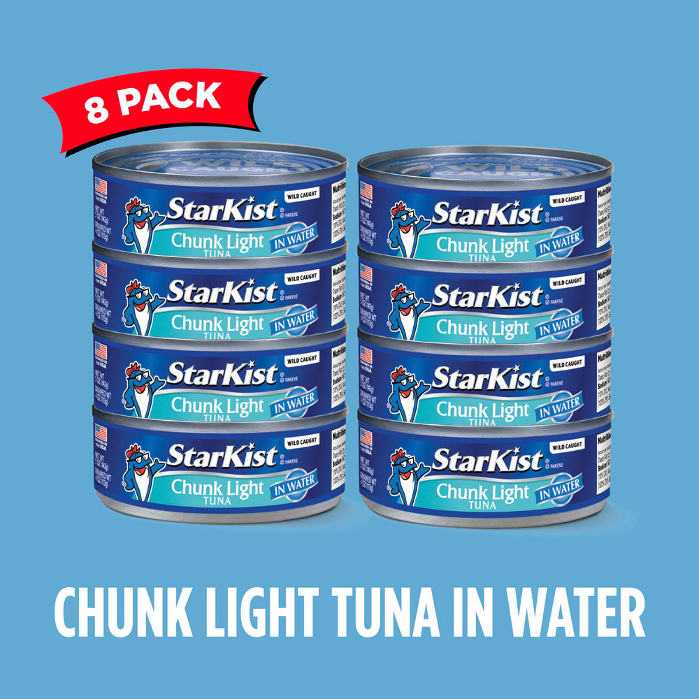StarKist 8-pack in water, easy pantry stocking.