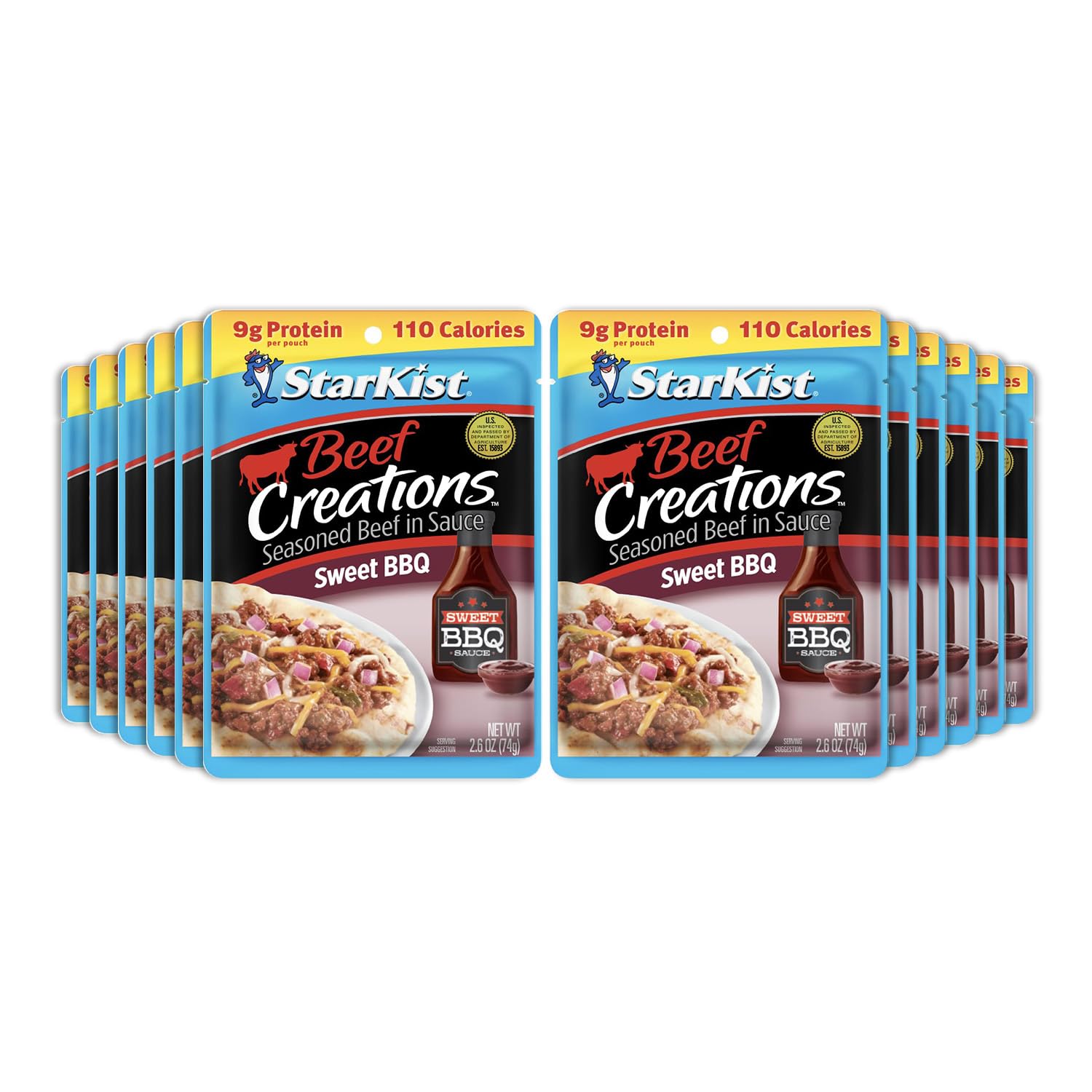 StarKist Beef Creations Sweet BBQ pouch for quick protein on the go.