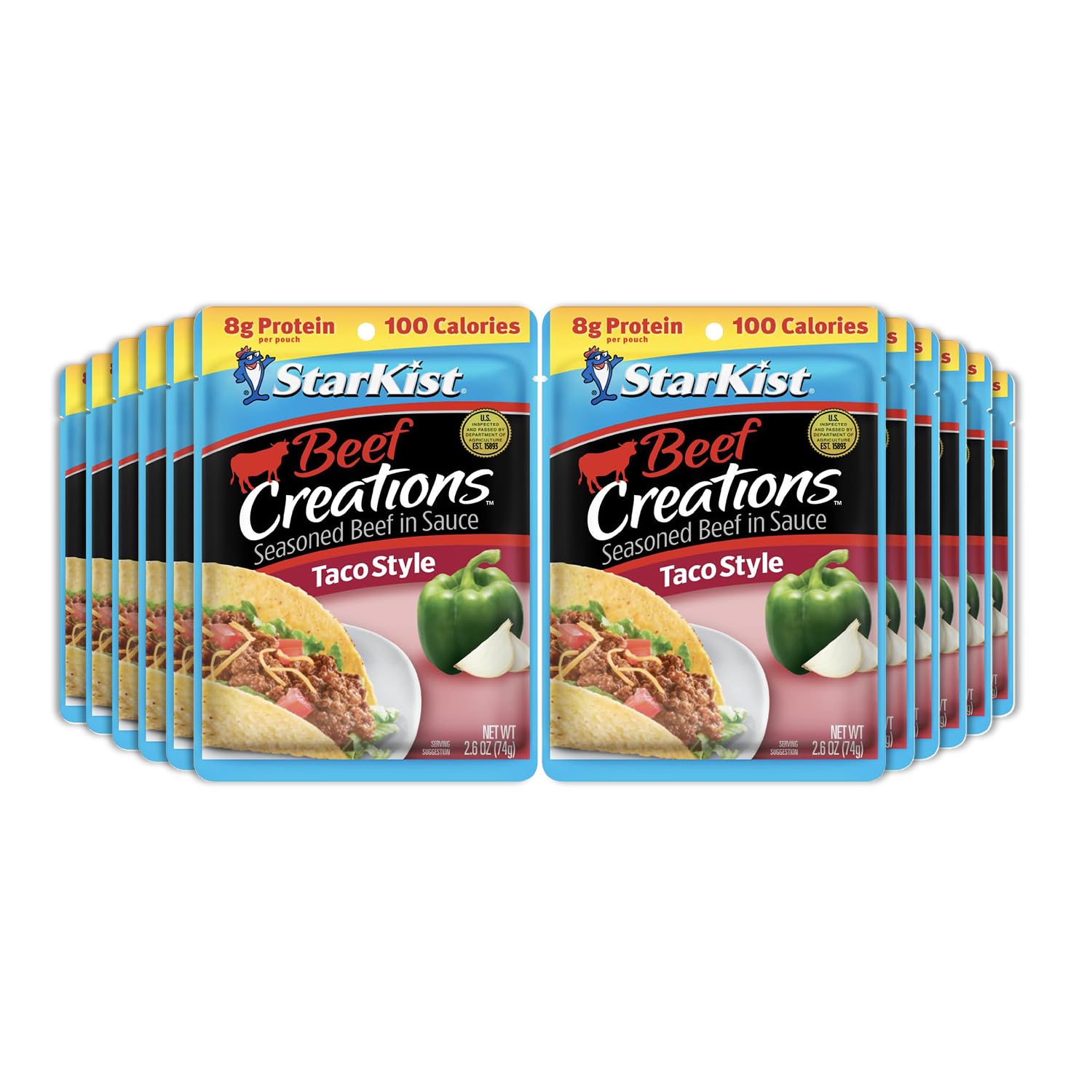 StarKist Beef Creations Taco Style pouch ready for quick taco night and protein boost