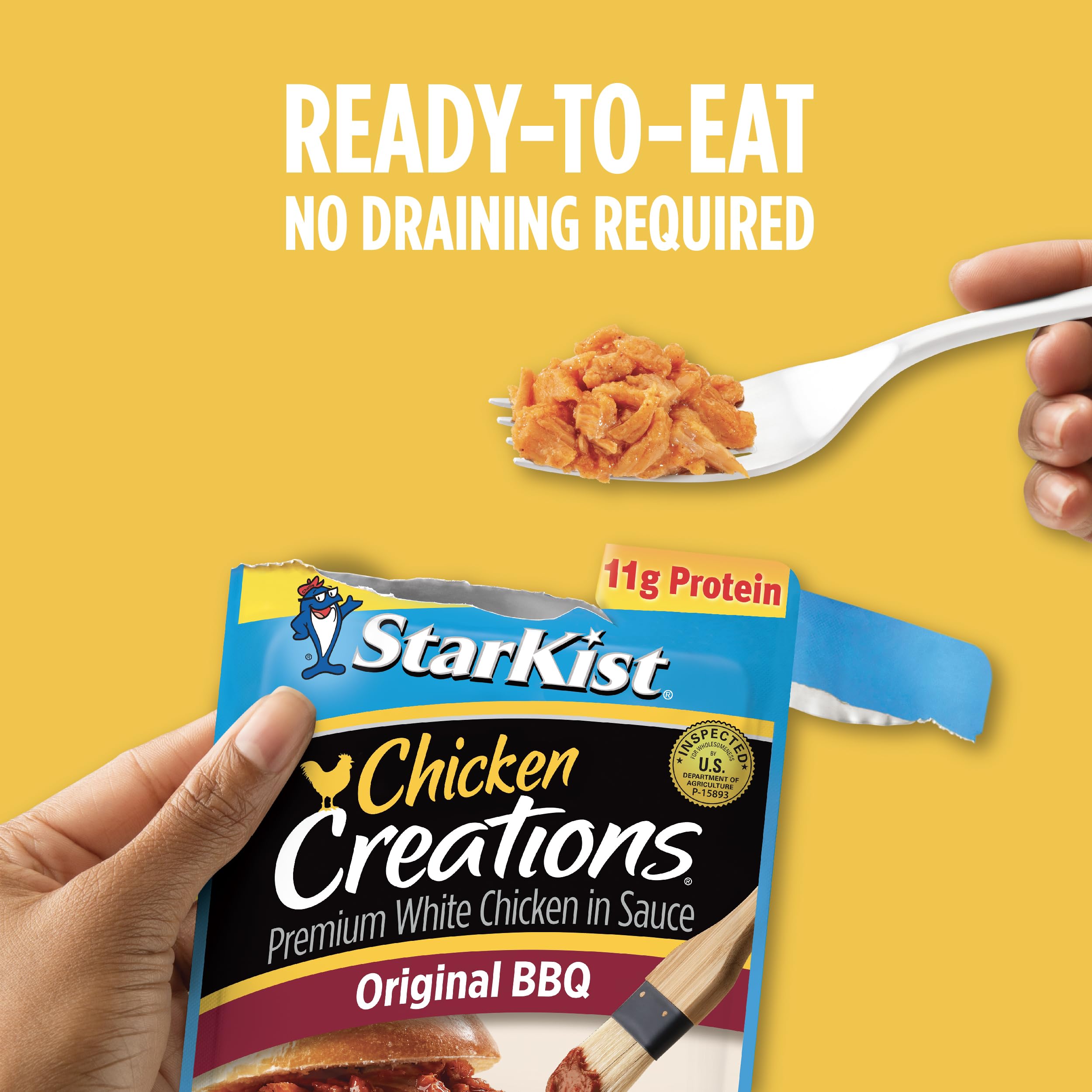 StarKist Chicken Creations Classic BBQ office snack, convenient protein at work.