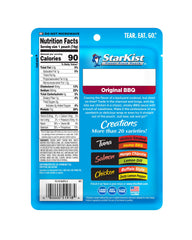 StarKist Chicken Creations Classic BBQ pouch opened for easy tear-and-eat.