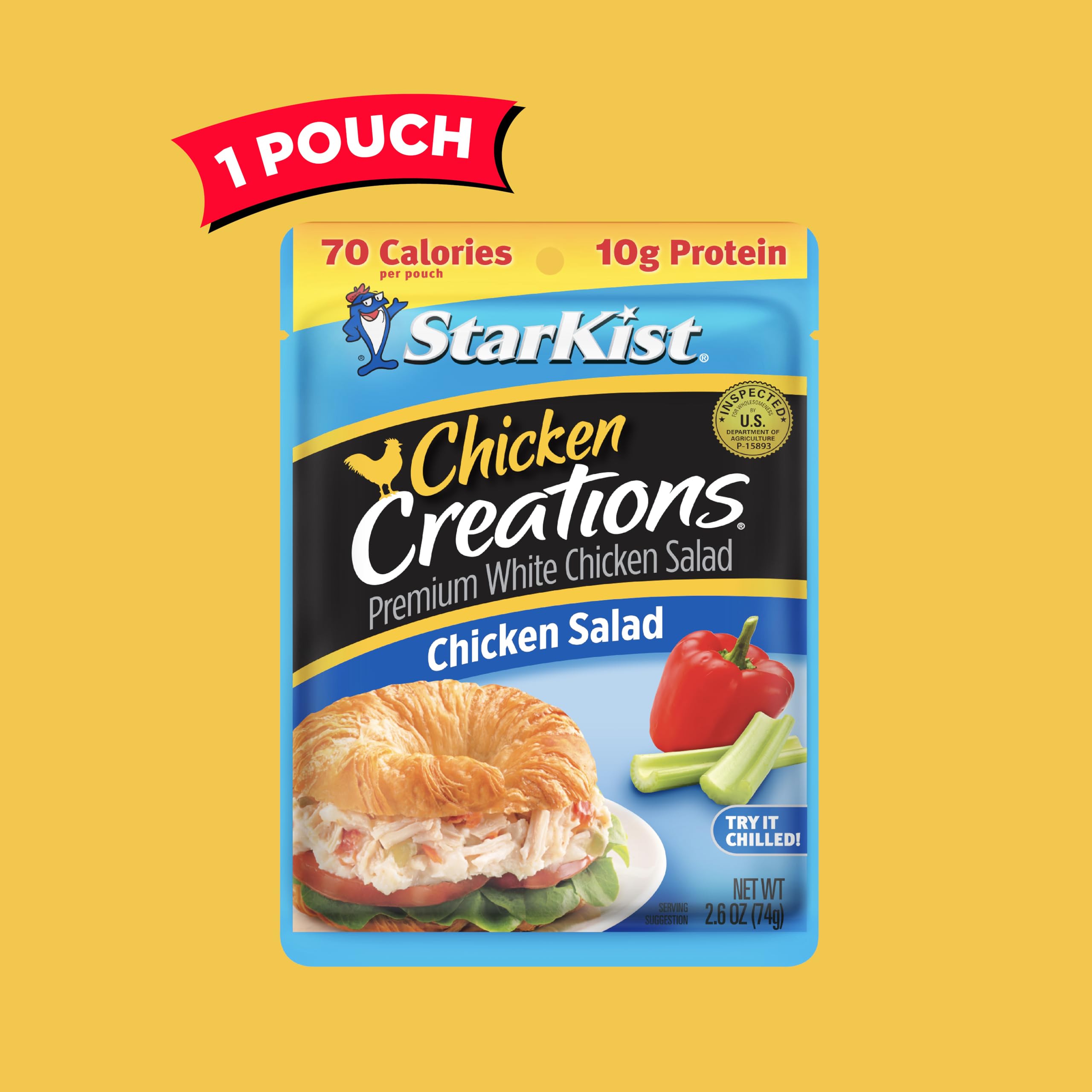 StarKist Chicken Creations on-the-go snack ready in seconds.