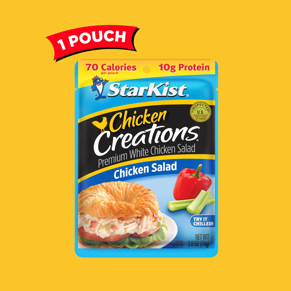 StarKist Chicken Creations on-the-go snack ready in seconds.