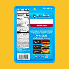 StarKist Chicken Creations Original BBQ pouch label highlighting ready-to-eat protein