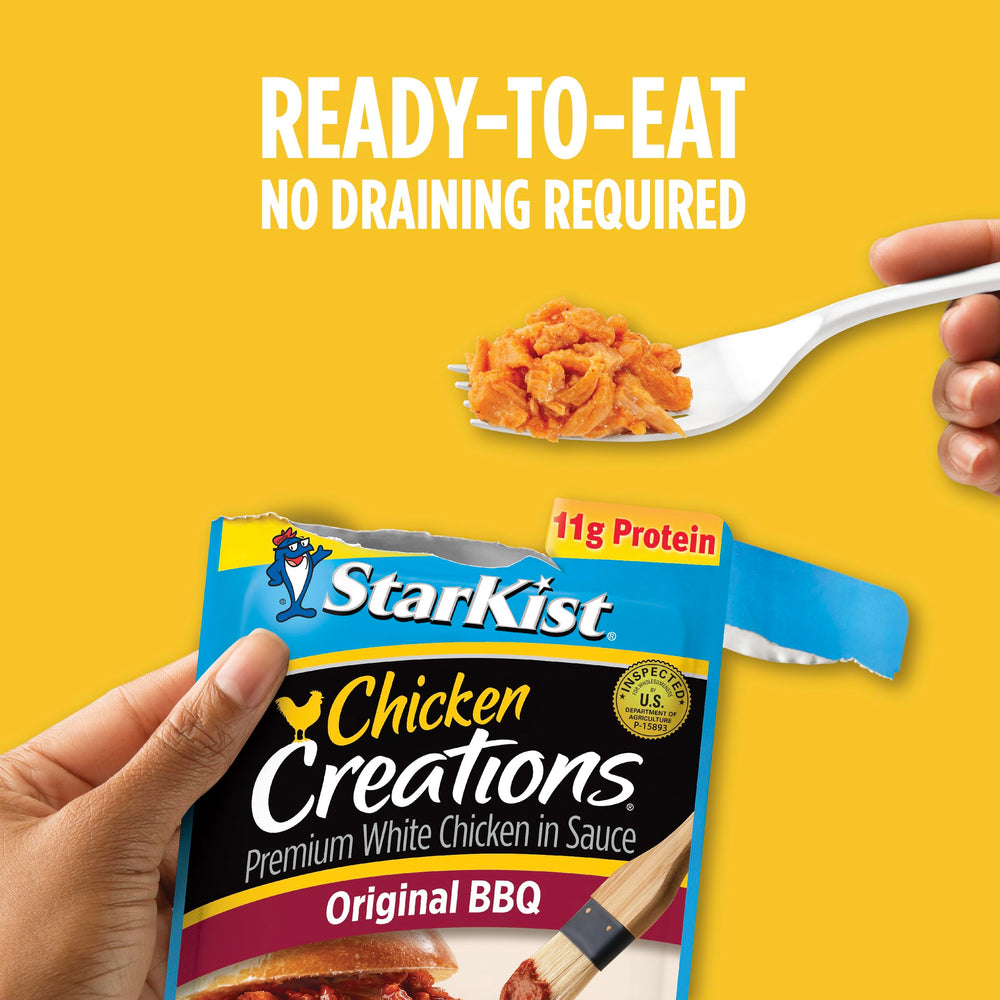 StarKist Original BBQ pouch on-the-go for busy days in a bag