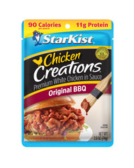 StarKist Chicken Creations Original BBQ pouch packaging for convenient on-the-go meals